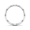 Jewelove™ Rings Designer Half Eternity Platinum Ring with Diamonds JL PT 442
