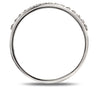 Designer Half Eternity Platinum Ring with Slanting Diamonds SJ PTO 291 - Suranas Jewelove
 - 3