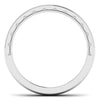 Circle View of Designer Half Eternity Platinum Wedding Band with Diamonds JL PT 6731