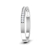 Jewelove™ Rings Designer Half Eternity Platinum Wedding Band with Diamonds JL PT 6746