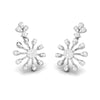Jewelove™ Earrings Designer Hanging Clusters Platinum Earrings with Diamonds JL PT E NK-67