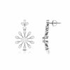 Jewelove™ Earrings Designer Hanging Clusters Platinum Earrings with Diamonds JL PT E NK-67