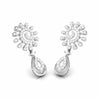 Jewelove™ Earrings Designer Hanging Clusters Platinum Earrings with Diamonds JL PT E NK-69