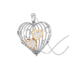 Jewelove™ Pendants Designer Heart of Hearts Rose Gold Platinum Pendant with Diamonds JL PT P 8000