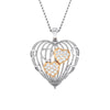 Jewelove™ Pendants SI IJ / Yellow Gold Designer Heart of Hearts Rose Gold Platinum Pendant with Diamonds JL PT P 8000
