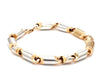 Jewelove™ Bangles & Bracelets Designer Heavy Platinum & Rose Gold Bracelet for Men JL PTB 753