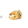 Jewelove™ Rings Women's Band only Designer Opal Gold Ring with Diamonds for Women JL AU ADR013