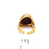 Jewelove™ Rings Women's Band only Designer Opal Gold Ring with Diamonds for Women JL AU ADR013