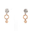 Jewelove™ Earrings Designer Plain Platinum & Rose Gold Earrings JL PT E 213