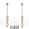 Jewelove™ Earrings Designer Plain Platinum & Rose Gold Earrings JL PT E 764