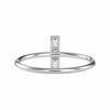 Jewelove™ Rings Women's Band only / VS GH Designer Platinum 3 Baguette Diamond Engagement Ring JL PT 0627