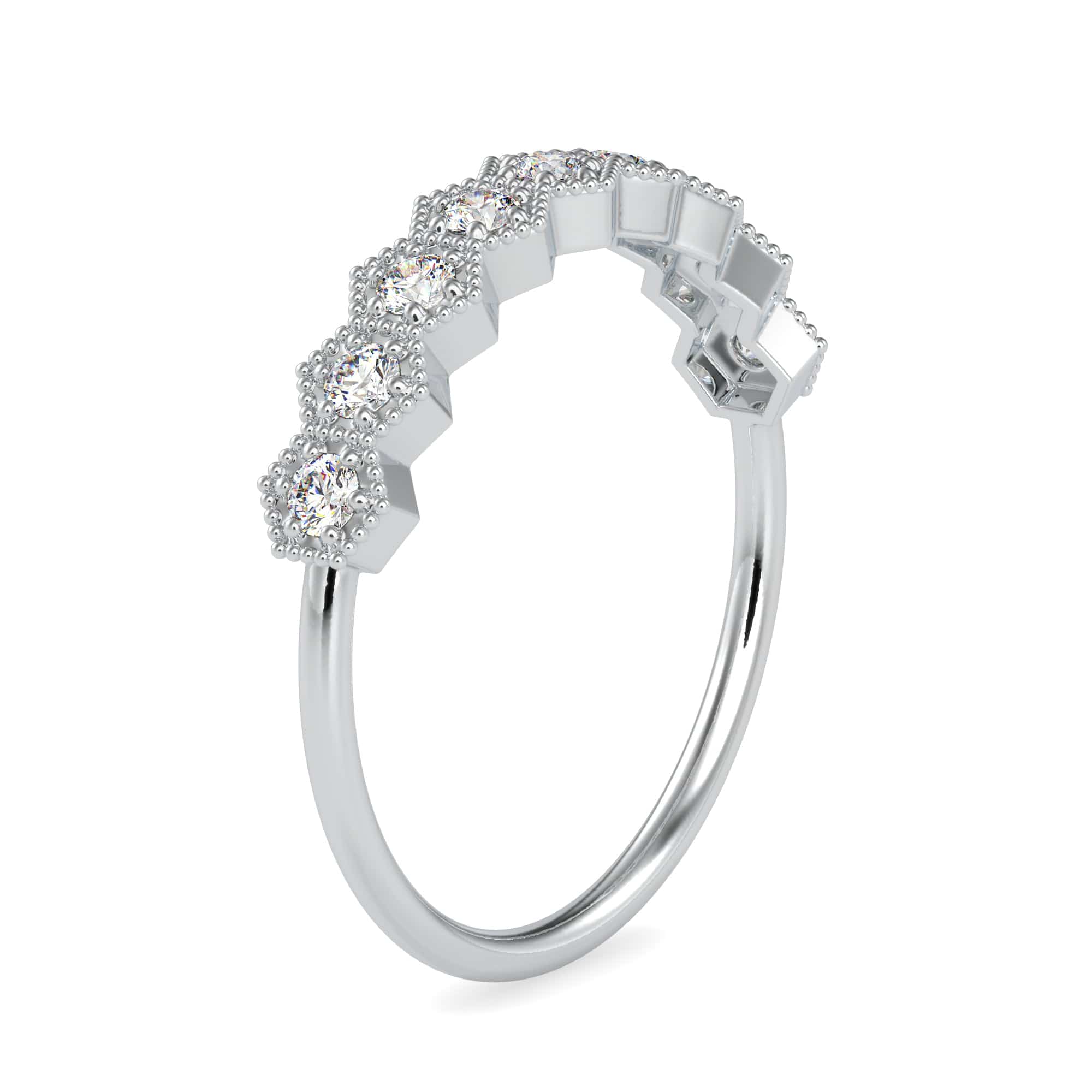 Aahira Oval Celine 9 To 5 Working Diamond Ring, Weight: 1.470gm at Rs  14200/piece in Mumbai