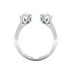 Jewelove™ Rings Women's Band only Designer Platinum Baguette Diamond Ring for Women JL PT 1007