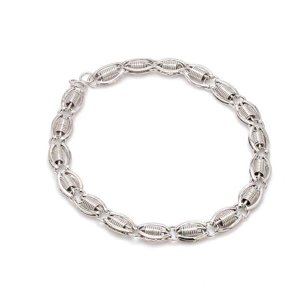 Jewelove™ Bangles & Bracelets Designer Platinum Bracelet for Men JL PTB 1107