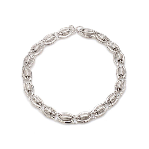 5mm Platinum Bracelet for Men JL PTB 1107