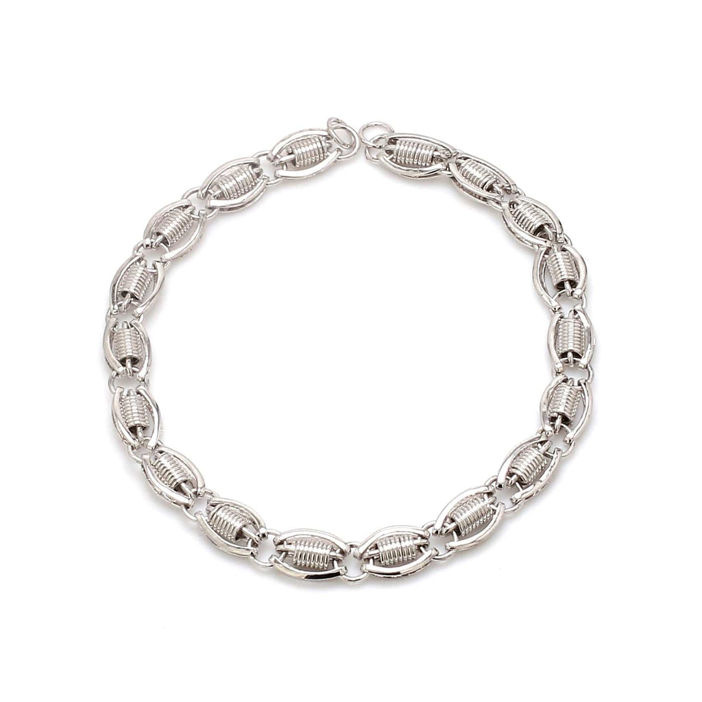 Jewelove™ Bangles & Bracelets Designer Platinum Bracelet for Men JL PTB 1107