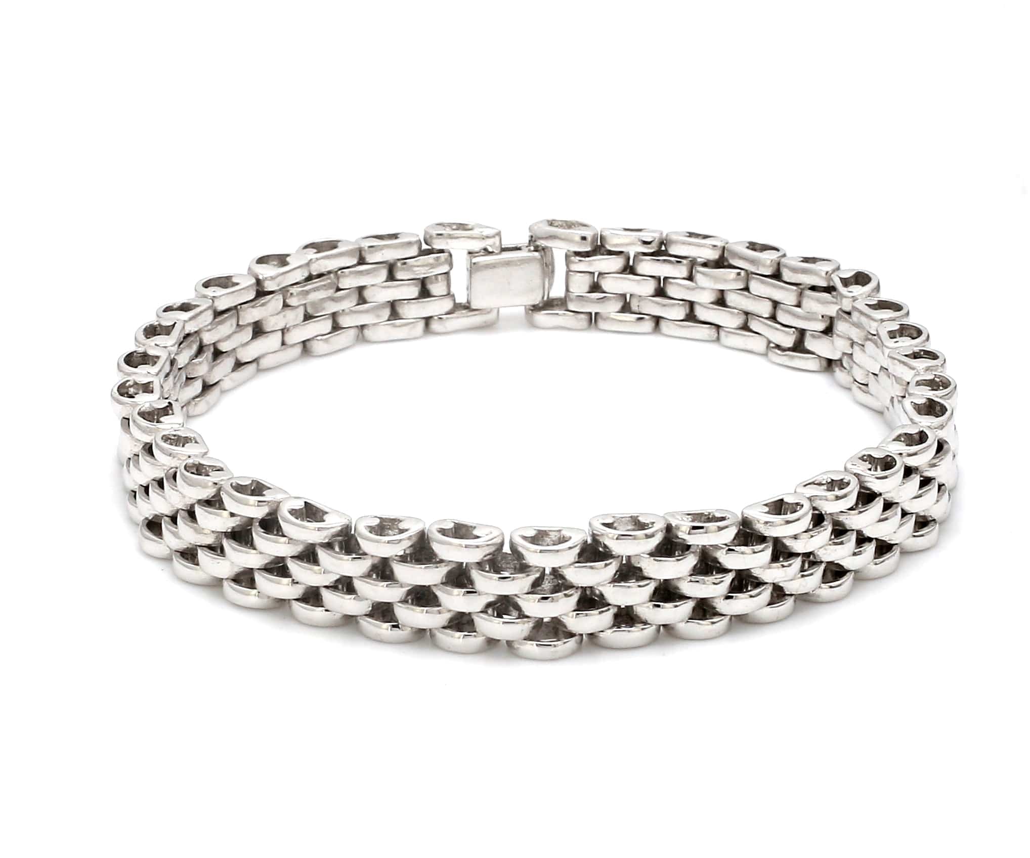 The Platinum Intersecting Bracelet - Platinum Wristwear & Bracelets - Men  of Platinum