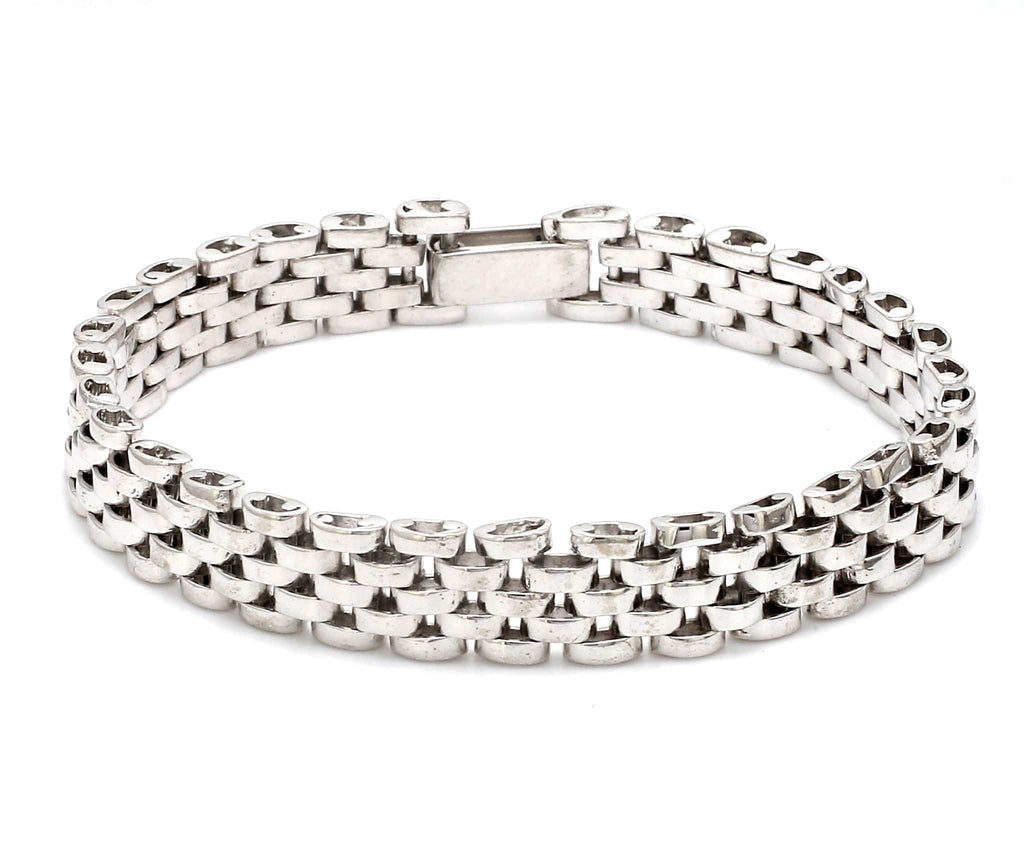 Jewelove™ Bangles & Bracelets Designer Platinum Bracelet for Men JL PTB 1111