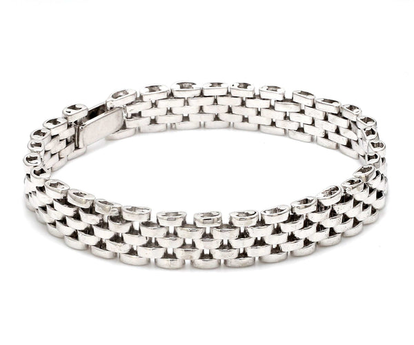 Jewelove™ Bangles & Bracelets Designer Platinum Bracelet for Men JL PTB 1111