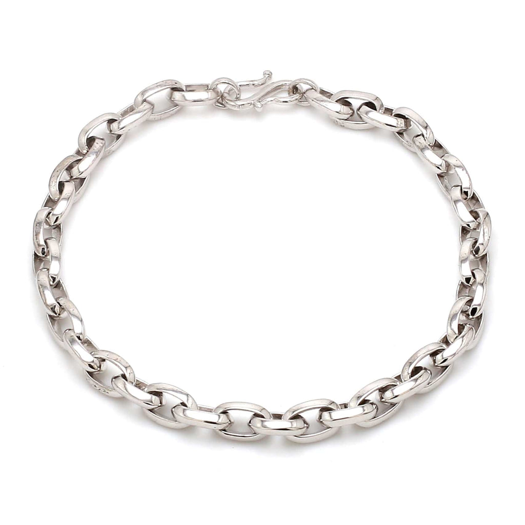 Jewelove™ Bangles & Bracelets Designer Platinum Bracelet for Men JL PTB 1117
