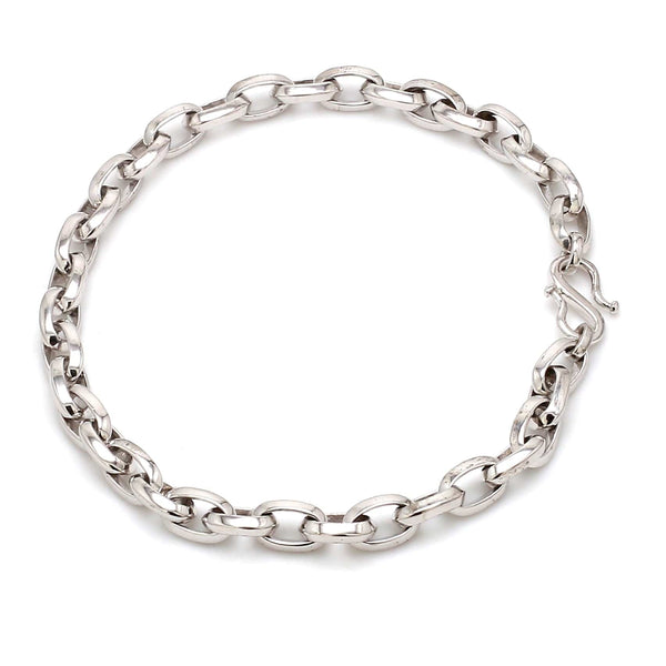 Jewelove™ Bangles & Bracelets Designer Platinum Bracelet for Men JL PTB 1117