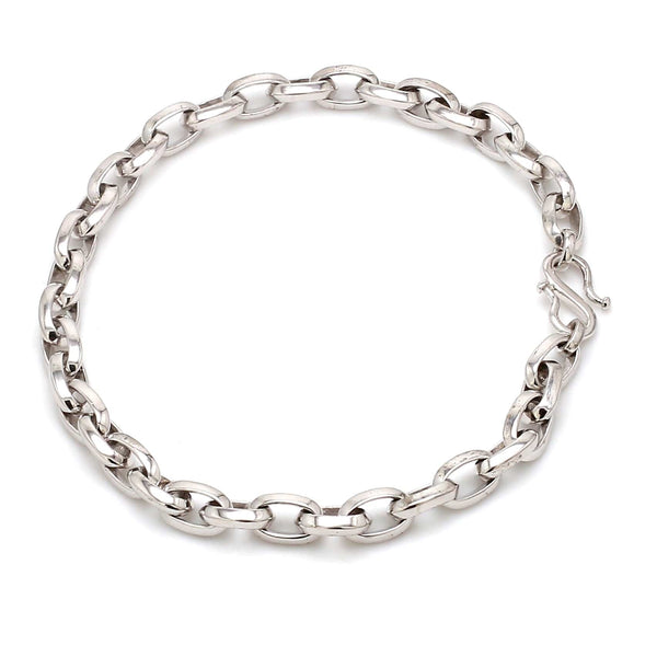 Jewelove™ Bangles & Bracelets Designer Platinum Bracelet for Men JL PTB 1117