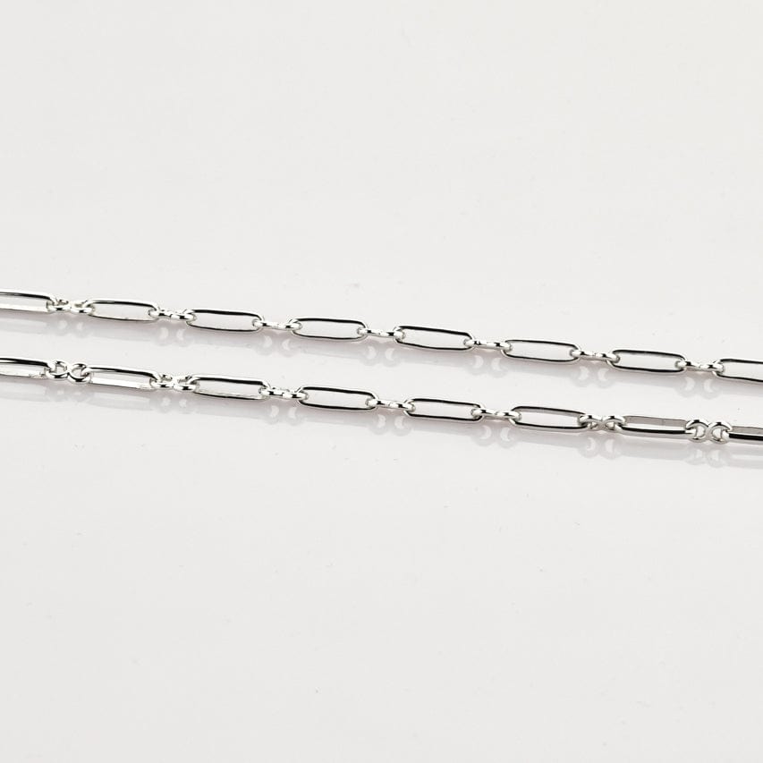 Jewelove™ Chains Designer Platinum Chain with Alternating Long and Round Links JL PT CH 768