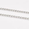 Jewelove™ Chains Designer Platinum Chain with Alternating Milgrain Links JL PT CH 830