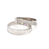 Jewelove™ Rings Designer Platinum Couple Rings JL PT 492