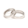 Jewelove™ Rings Designer Platinum Couple Rings with Diamonds JL PT 1125