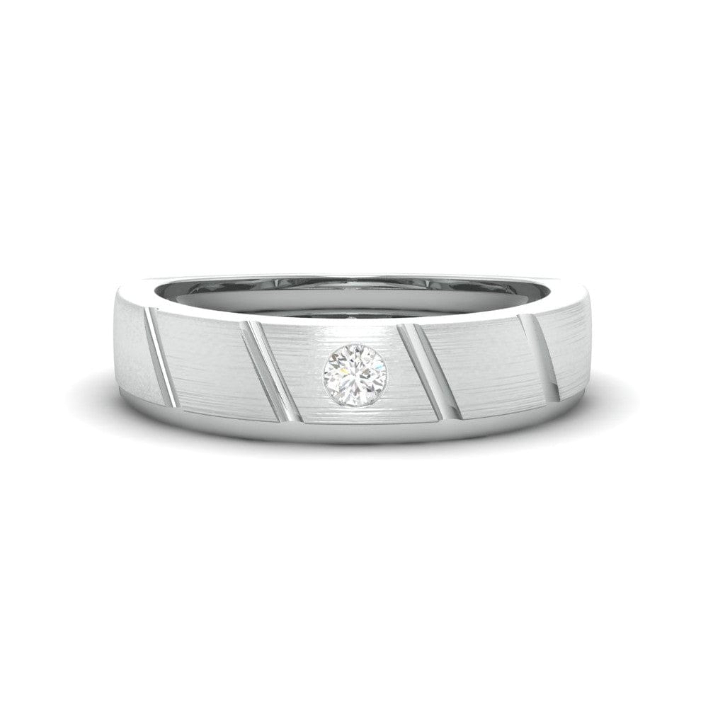 Jewelove™ Rings Women's Band only / SI IJ Designer Platinum Couple Rings with Diamonds JL PT 1125