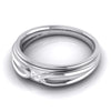Jewelove™ Rings Designer Platinum Couple Rings with Single Diamonds JL PT 525