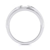 Jewelove™ Rings Designer Platinum Couple Rings with Single Diamonds JL PT 525