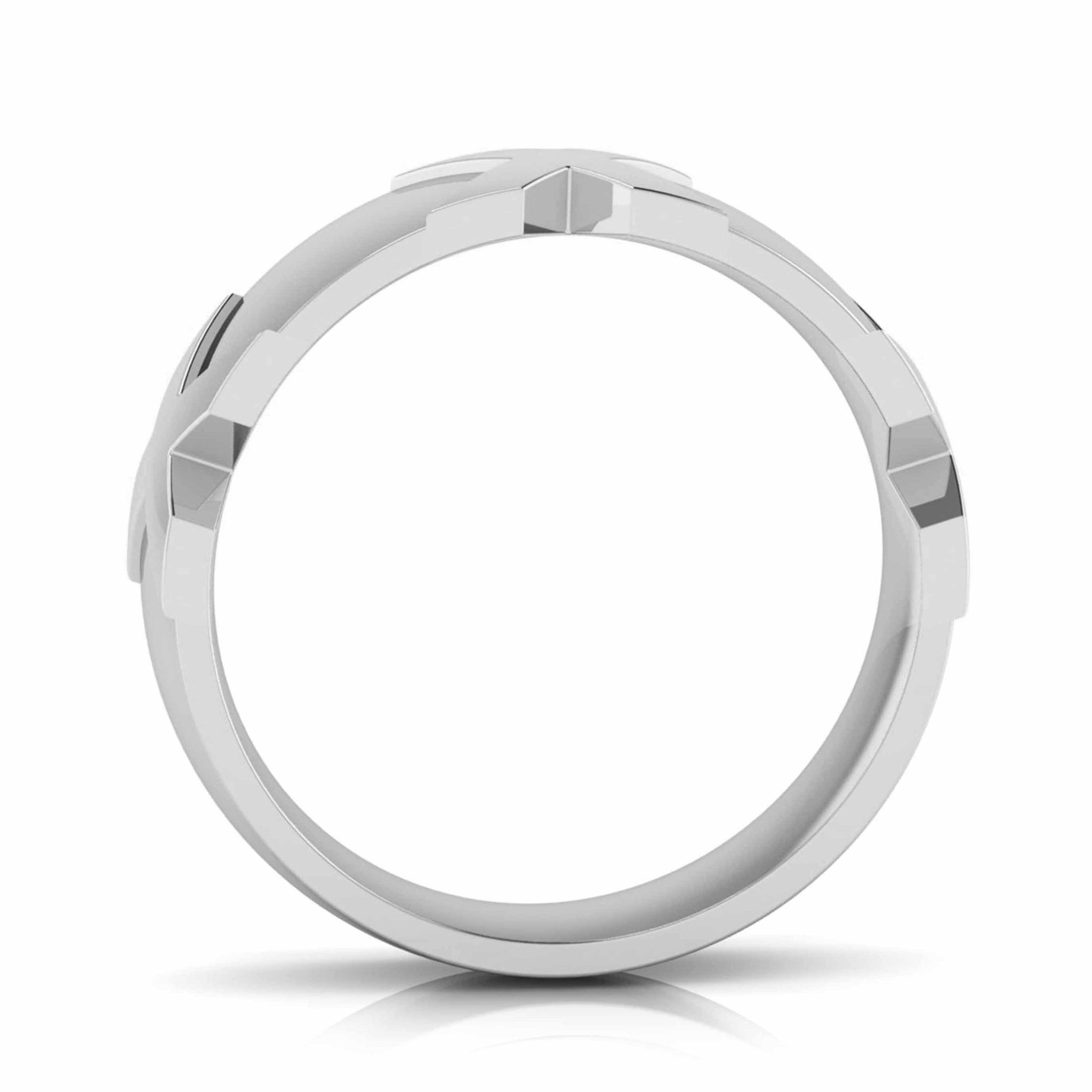 Jewelove™ Rings Designer Platinum Diamnd Couple Ring JL PT CB 148