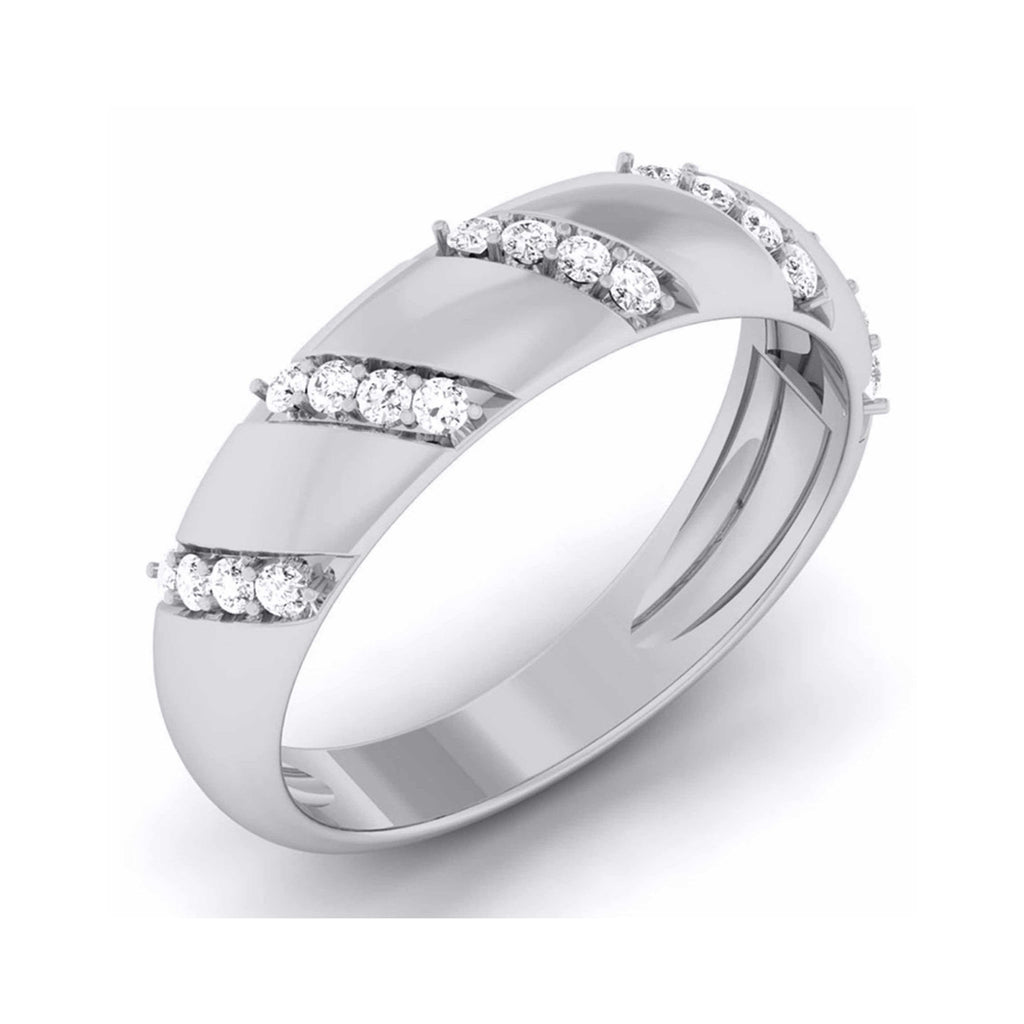 Jewelove™ Rings Designer Platinum Diamond Band for Women JL PT 5874