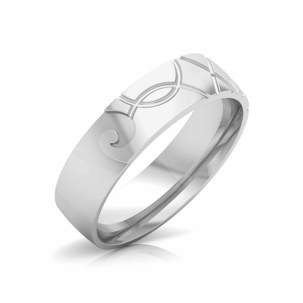 Jewelove™ Rings Men's Band only Designer Platinum Diamond Couple Ring JL PT CB 142