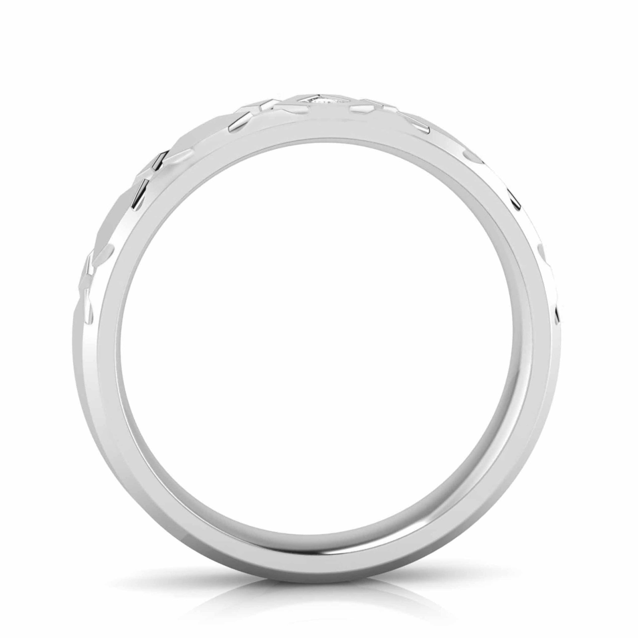 Jewelove™ Rings Designer Platinum Diamond Couple Ring JL PT CB 147