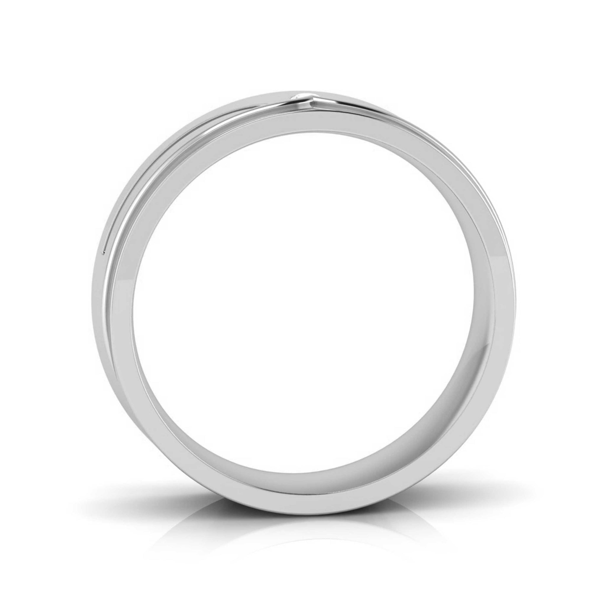 Jewelove™ Rings Designer Platinum Diamond Couple Ring JL PT CB 16