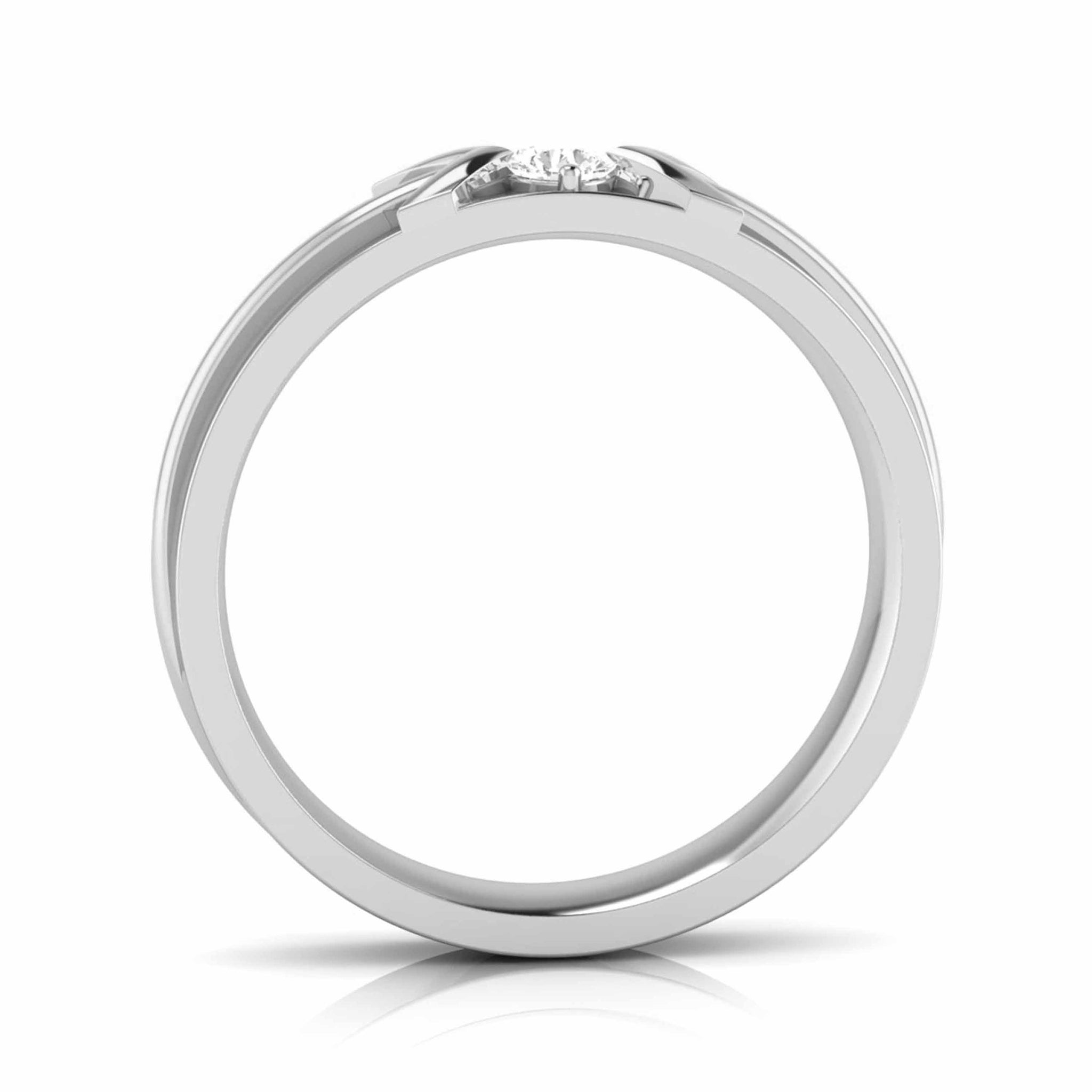 Jewelove™ Rings Designer Platinum Diamond Couple Ring JL PT CB 18