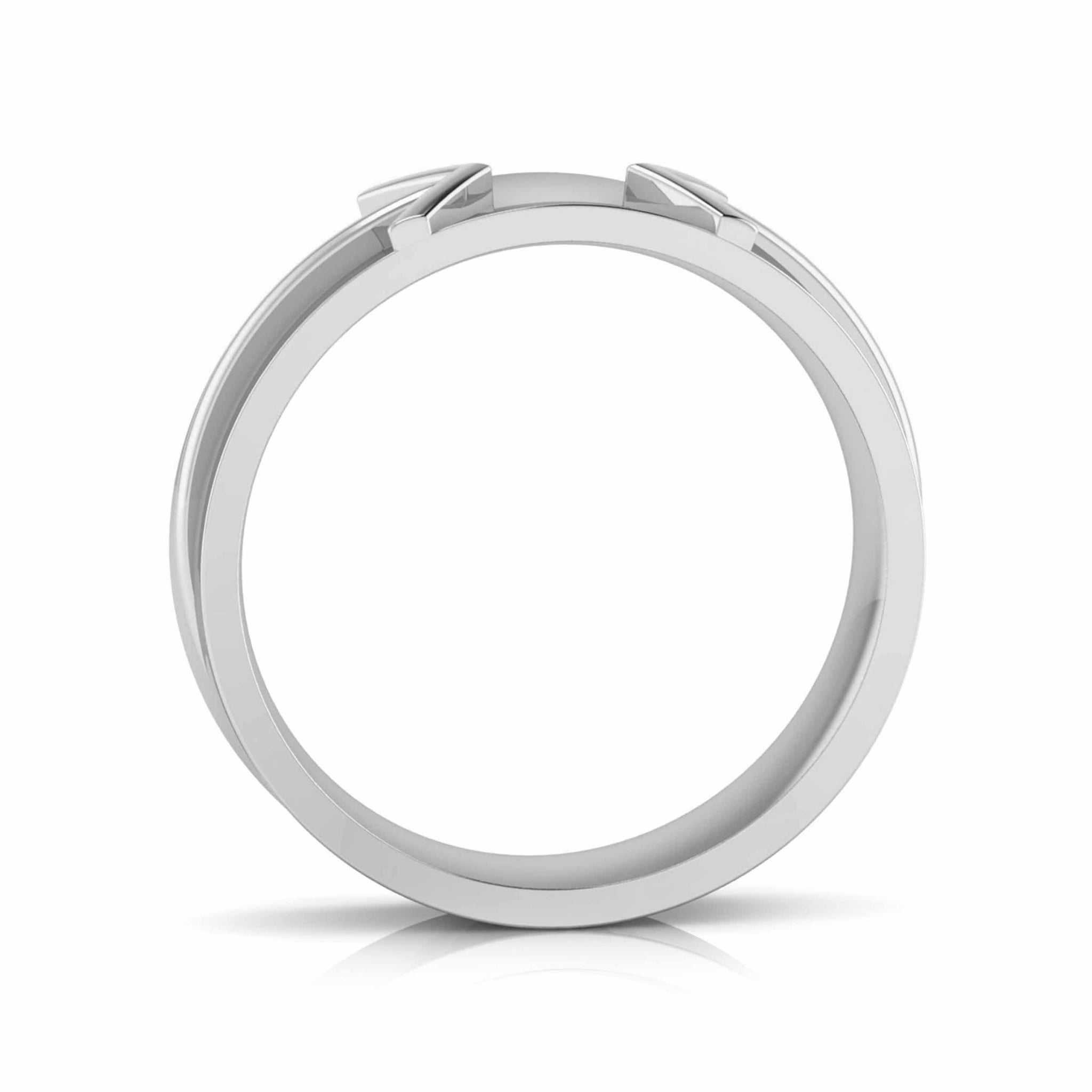 Jewelove™ Rings Designer Platinum Diamond Couple Ring JL PT CB 18