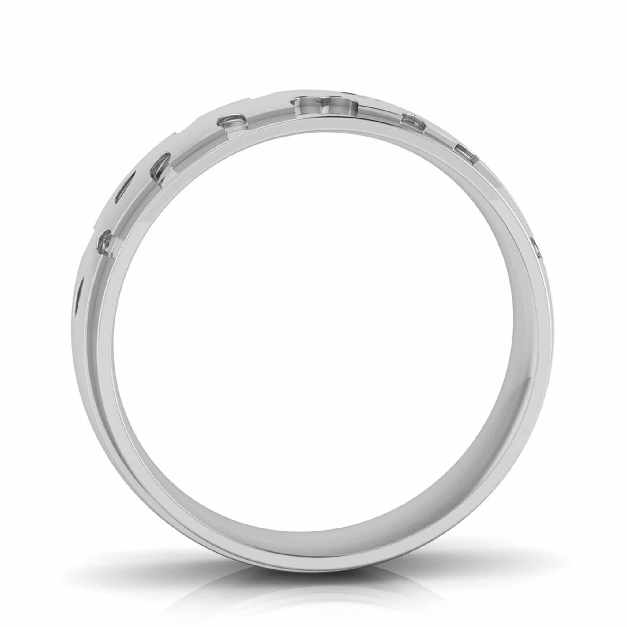 Jewelove™ Rings Designer Platinum Diamond Couple Ring JL PT CB 89