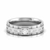Jewelove™ Rings Women's Band only / SI IJ Designer Platinum Diamond Couple Rings JL PT CB 106