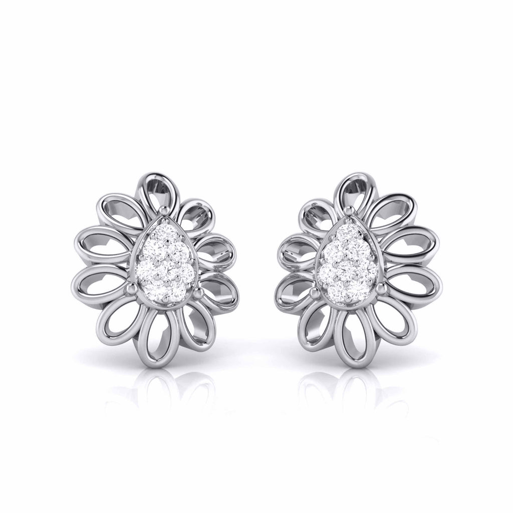 Jewelove™ Earrings Designer Platinum Diamond Earrings for Women JL PT E B-2