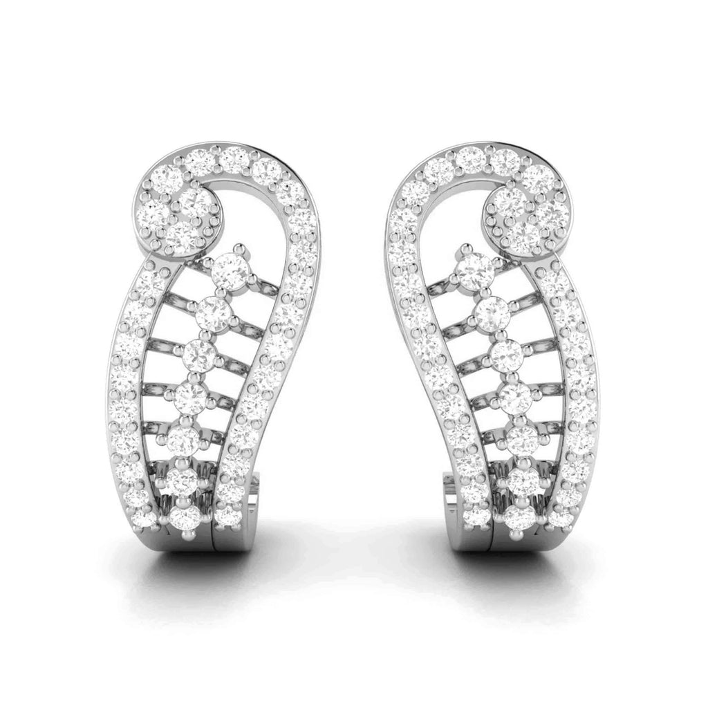Jewelove™ Earrings SI IJ Designer Platinum & Diamond Earrings for Women JL PT E BL-11