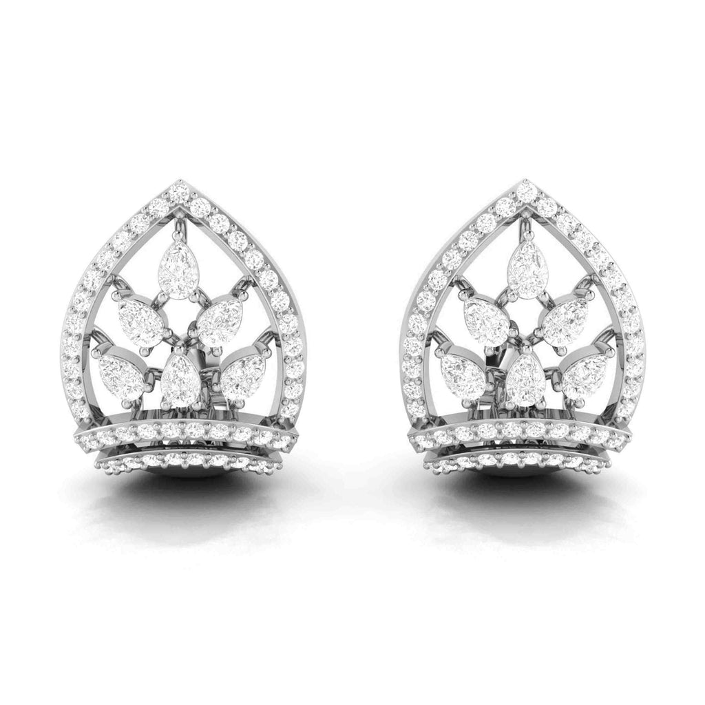 Jewelove™ Earrings SI IJ Designer Platinum & Diamond Earrings for Women JL PT E BL-18
