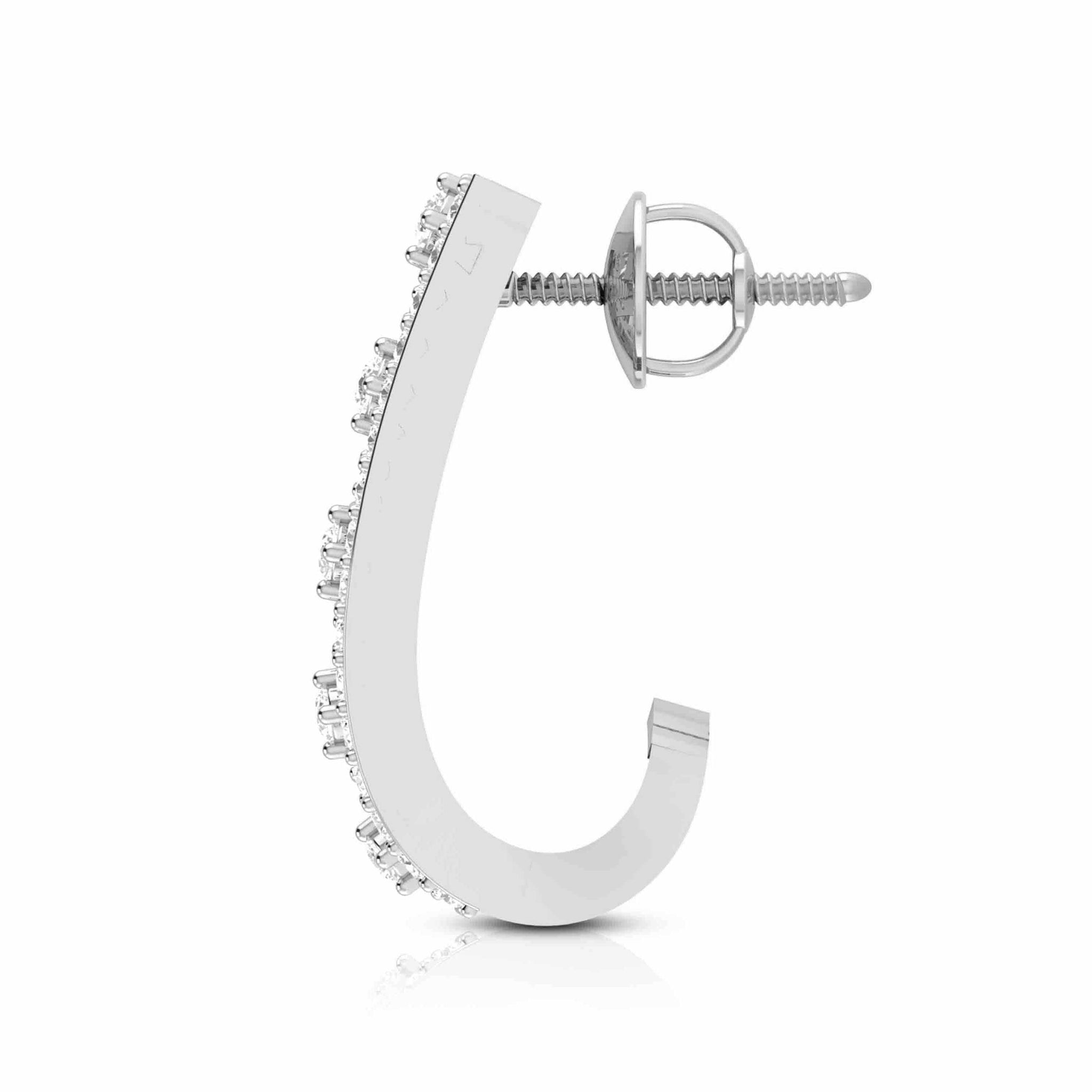 Jewelove™ Earrings Designer Platinum & Diamond Earrings for Women JL PT E BL-26