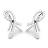 Jewelove™ Earrings Women's Band only / SI IJ Designer Platinum Diamond Earrings for Women JL PT E BT 39-D