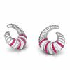 Jewelove™ Earrings Designer Platinum Diamond Earrings for Women JL PT E NL8598