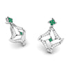 Jewelove™ Earrings Designer Platinum Diamond Earrings for Women JL PT E NL8644