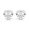 Jewelove™ Earrings SI IJ Designer Platinum Diamond Earrings for Women JL PT E OLS 14
